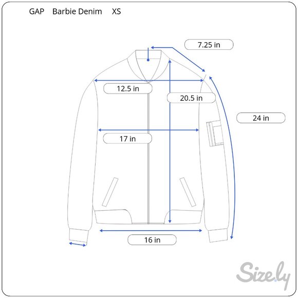 GAP x Barbie Collaboration Puff Sleeve Denim Jacket,  Pink, Size XS - Picture 13 of 13